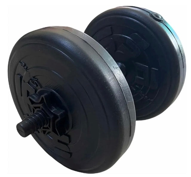 KIT 2 EN 1 – MANCUERNAS + CONEXIÓN PARA BARRA (4 DISCOS DE 10 LBS)