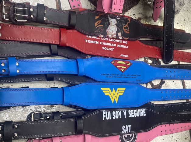 CINTO PARA EJERCICIO PERSONALIZADO, CINTURON DE PIEL