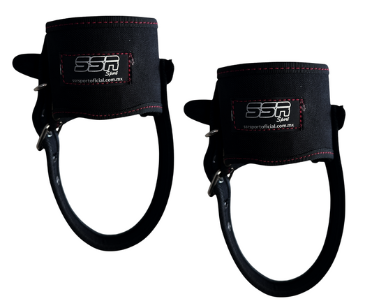 Grilletes Fitness con Talonera Ajustable – Ideal para Cable y Polea