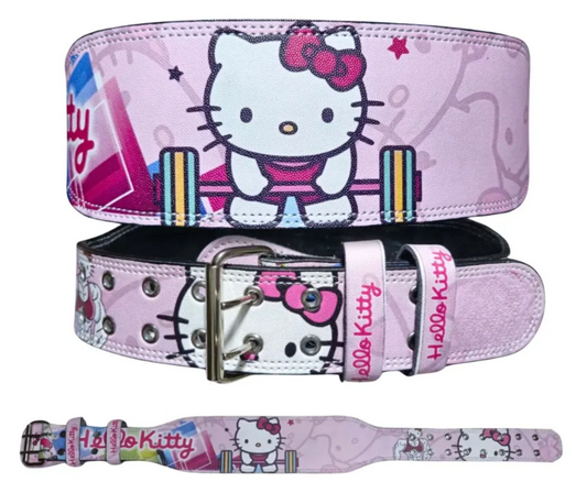Cinturón de Piel para Gimnasio Hello Kitty Soporte Lumbar Premium Mujer