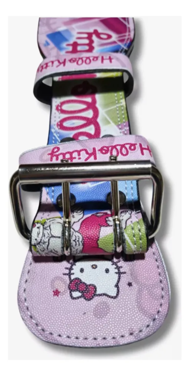 Cinturón de Piel para Gimnasio Hello Kitty Soporte Lumbar Premium Mujer