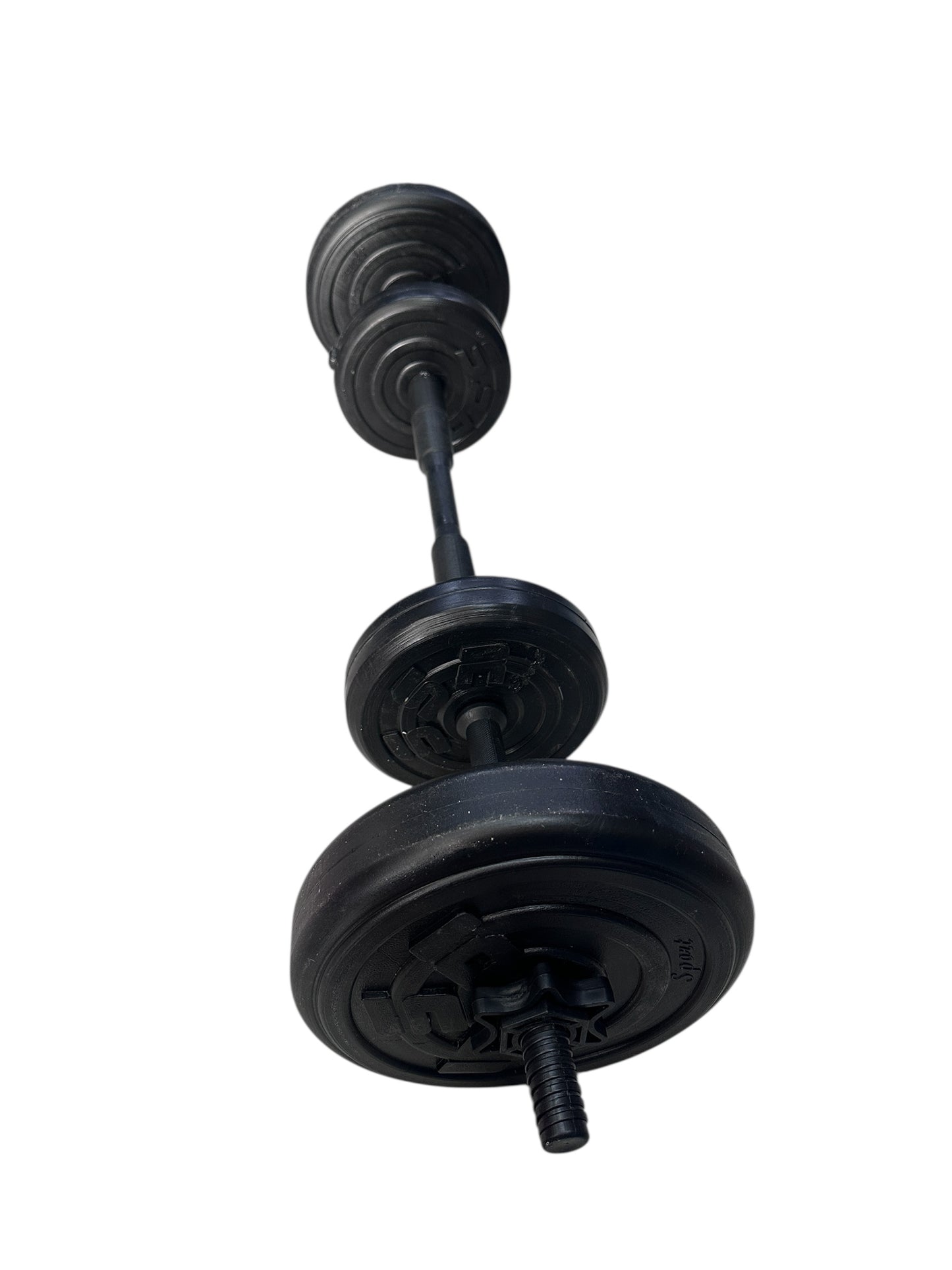 KIT DE PESAS 2 EN 1: MANCUERNAS + BARRA CONECTABLE – 30 LBS