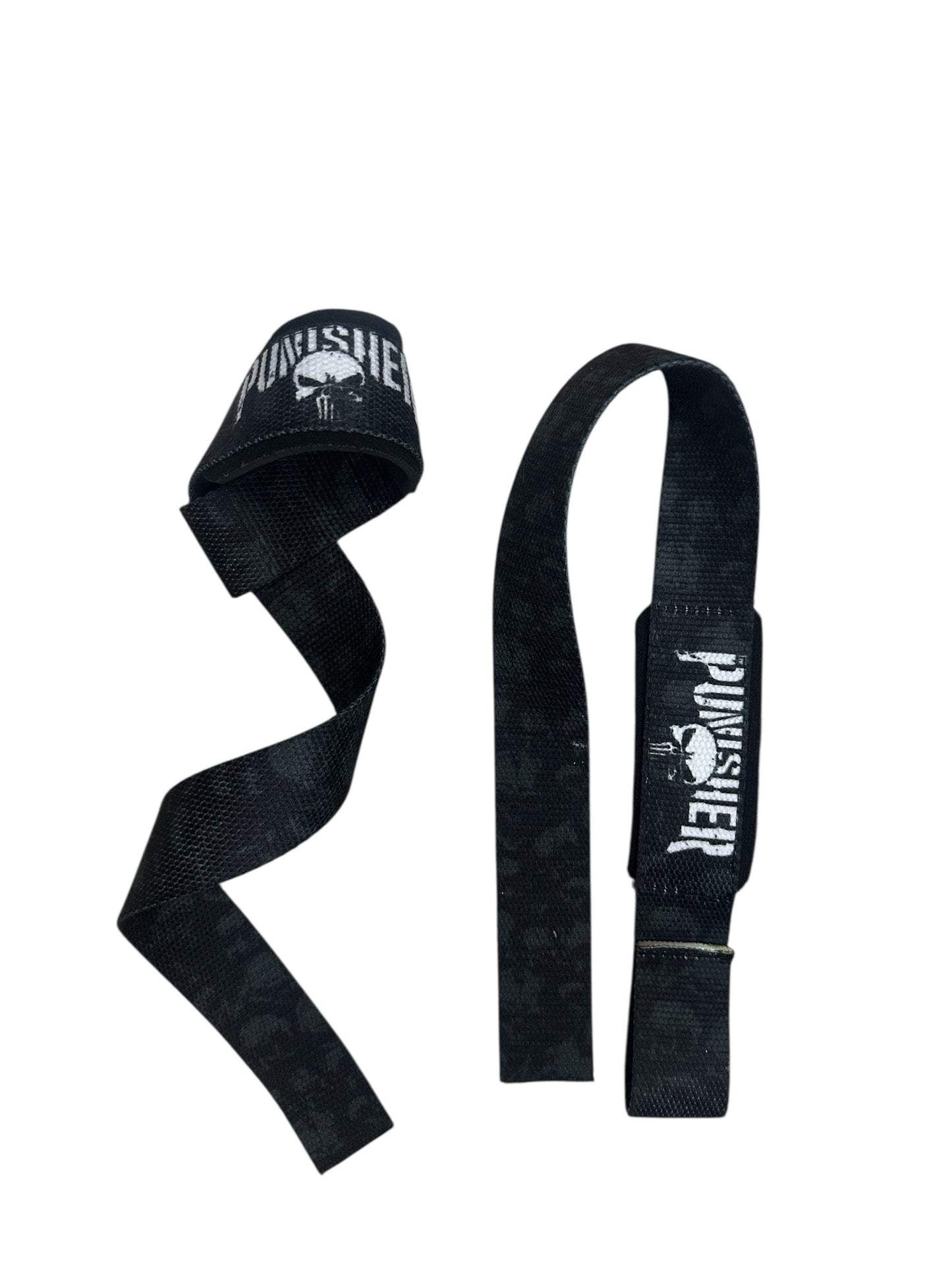 Straps Premium de Levantamiento de Pesas Diseño Punisher – Agarre Profesional