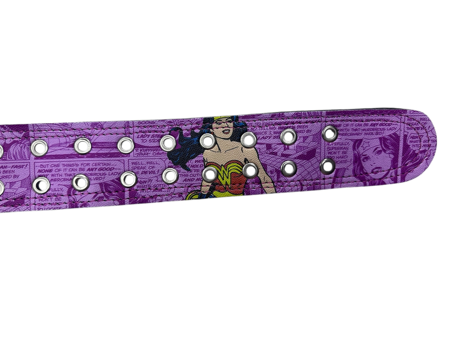 cinto piel premium mujer maravilla historieta
