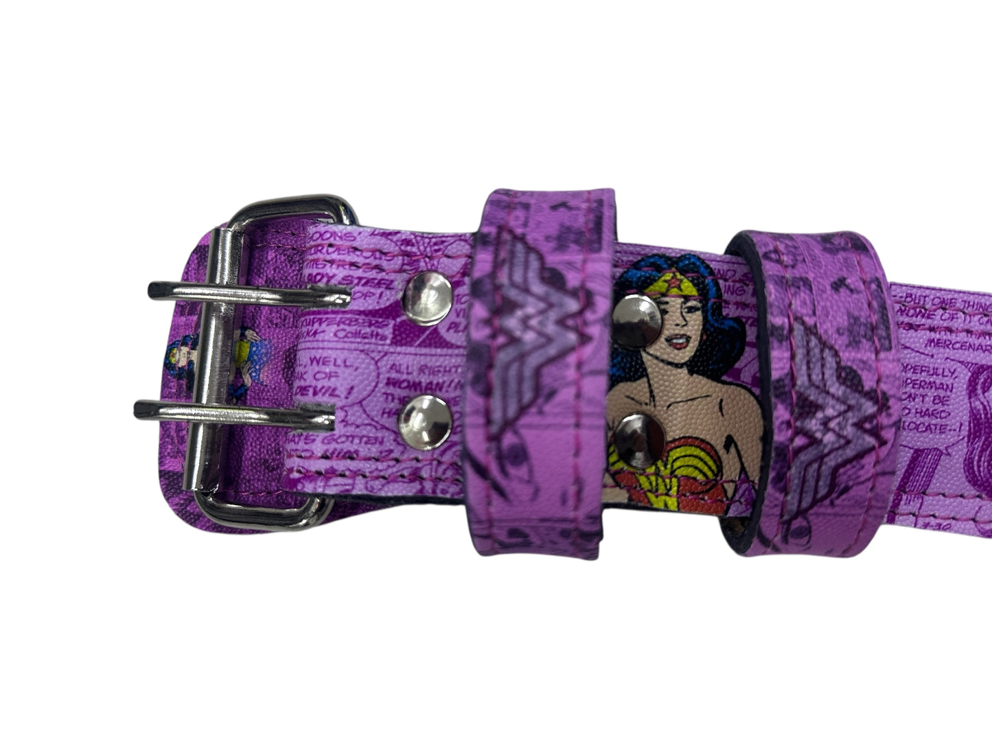 cinto piel premium mujer maravilla historieta