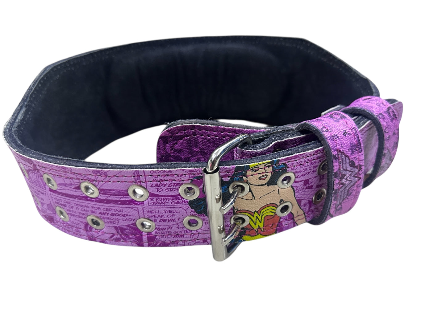 cinto piel premium mujer maravilla historieta
