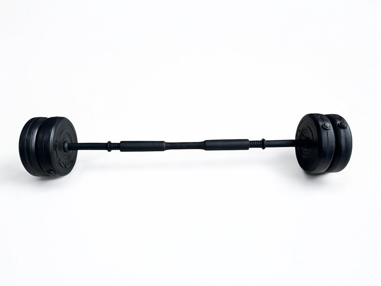 KIT DE PESAS 2 EN 1: MANCUERNAS + BARRA CONECTABLE – 20 LBS