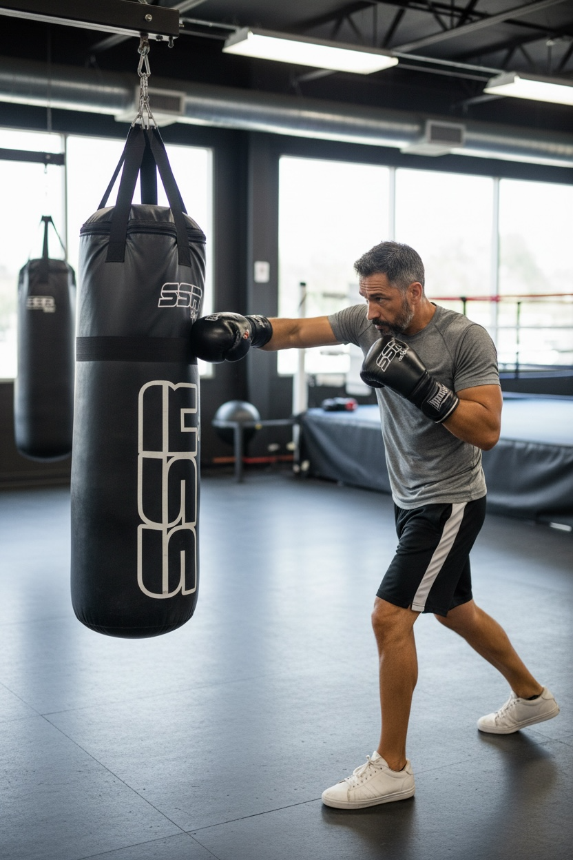 Costal de Box de Uso Rudo 95cm – Lona Reforzada, 28kg