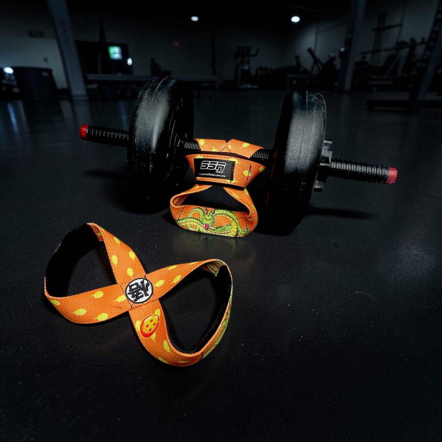 Straps Tipo 8 para Gym Agarre Reforzado Levantamiento dragon ball