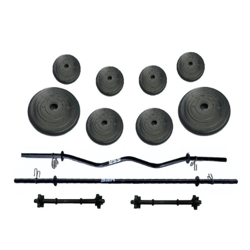 Kit Barra, Barra z Y Mancuernas 80lbs SSR SPORT
