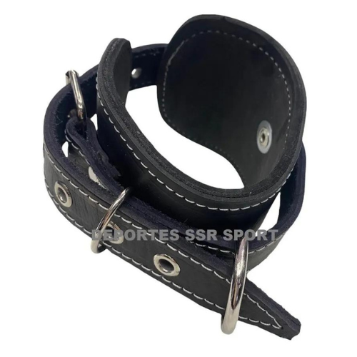 Par de Grilletes Cuero Correas Tobillo Gym