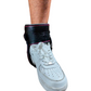Par de grilletes premium de piel con talonera ajustable para gym