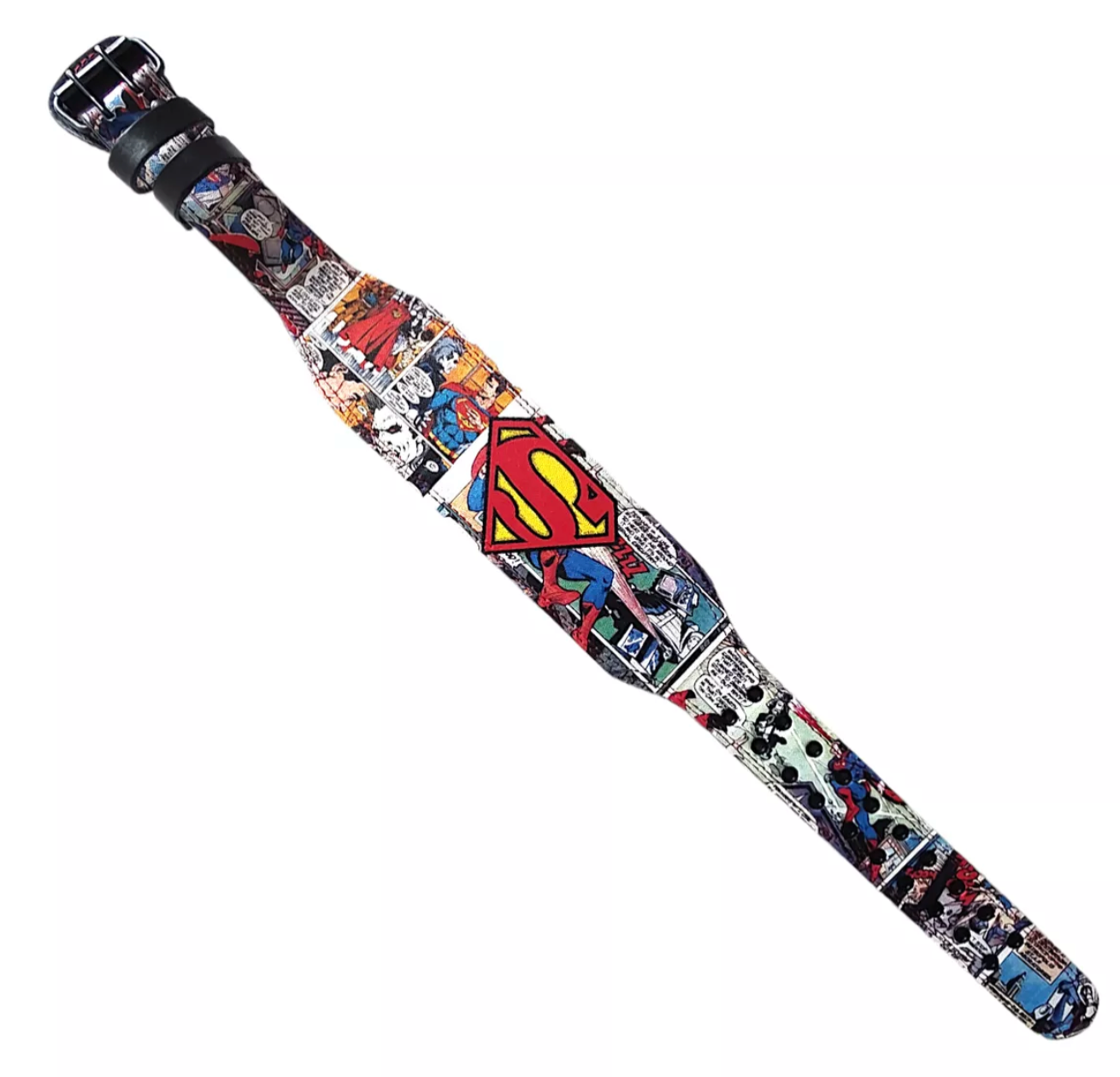 Cinturón De Piel Premium Superman Para Gym
