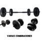 KIT DE PESAS 2 EN 1: MANCUERNAS + BARRA CONECTABLE – 30 LBS