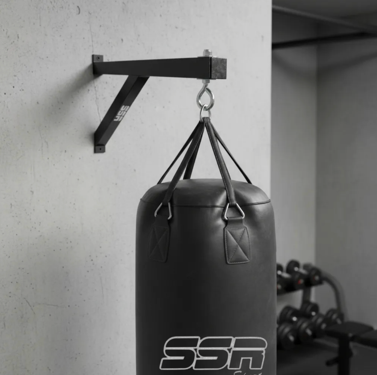 Soporte Para Costal De Box Pared 48cm Alta Resistencia 200kg