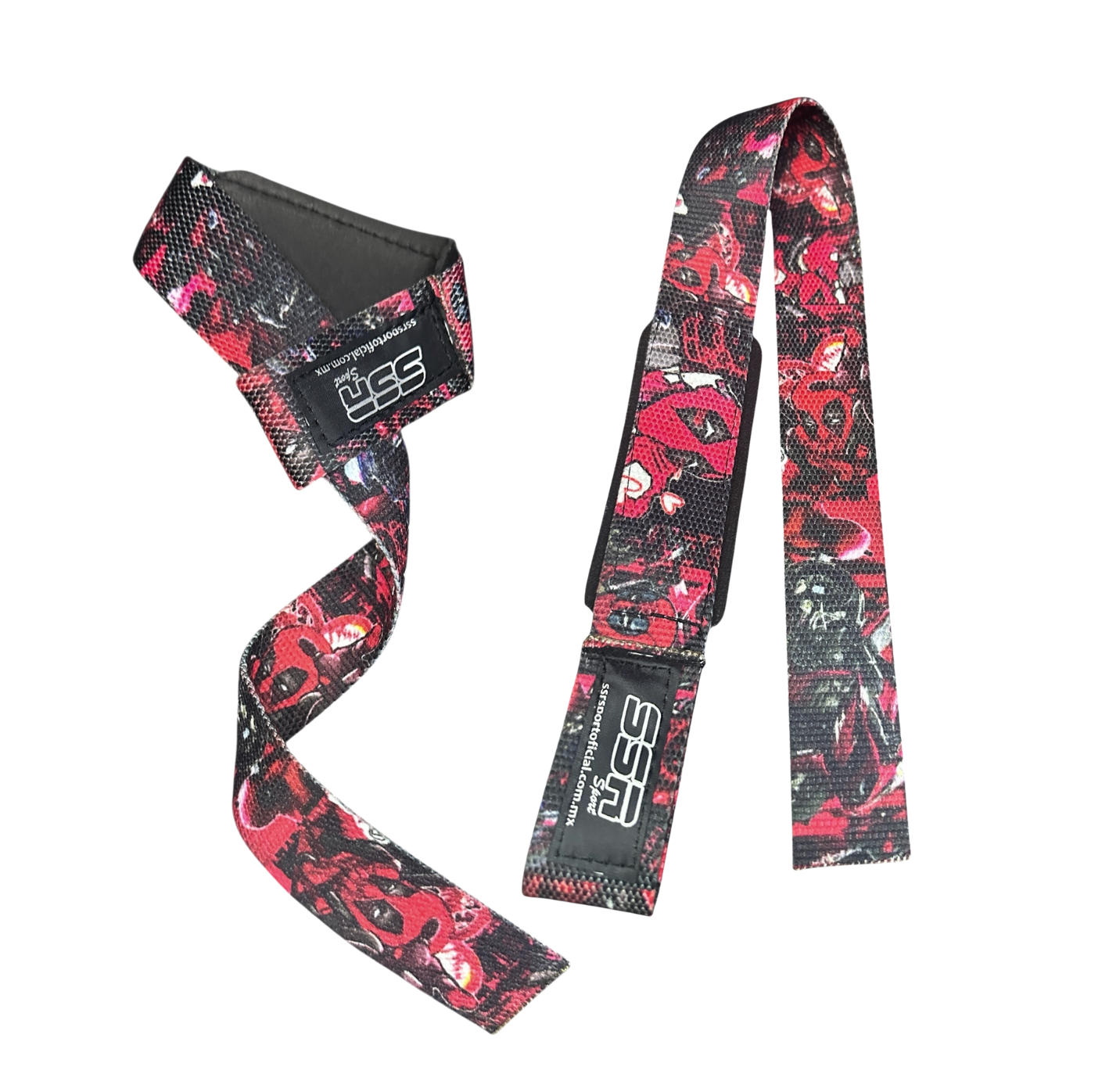 Straps para Levantamiento – Diseño Deadpool – Resistentes y Cómodos