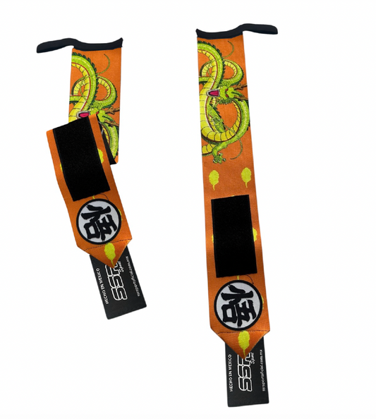 Muñequeras premium reforzadas con diseño de Dragon Ball.