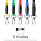 Kit 5 Ligas de Resistencia Ajustables para Ejercicio Fitness