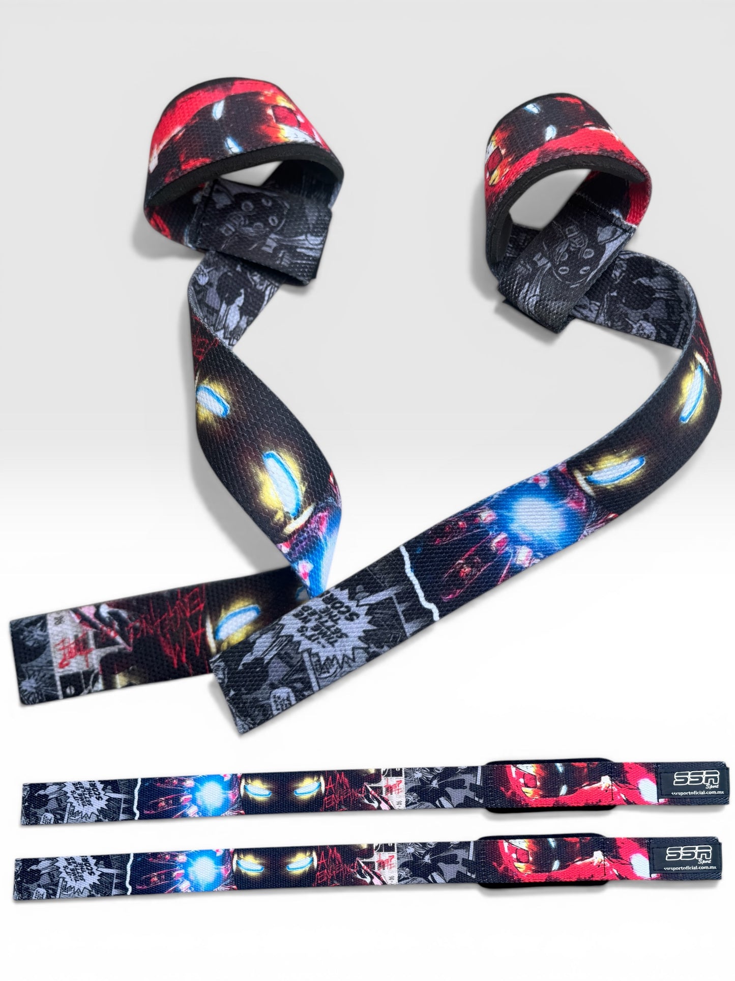 Straps Gym Diseño Iron Man | Tecnología y Fuerza