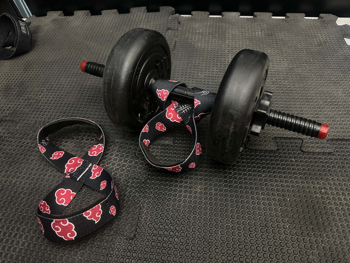 Straps Tipo 8 para Gym Agarre Reforzado Levantamiento akatsuki
