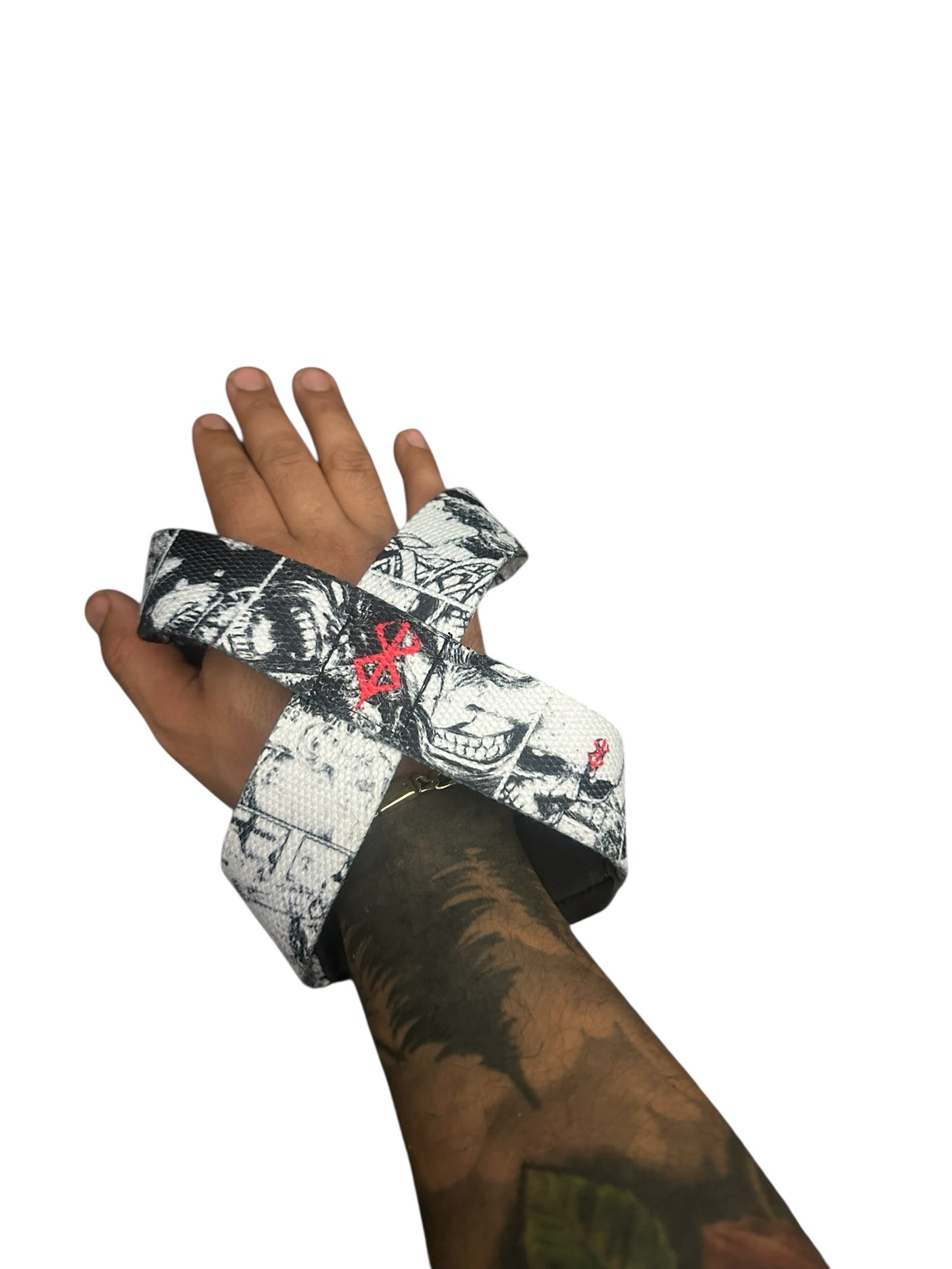 Straps Tipo 8 para Gym Agarre Reforzado Levantamiento berserk