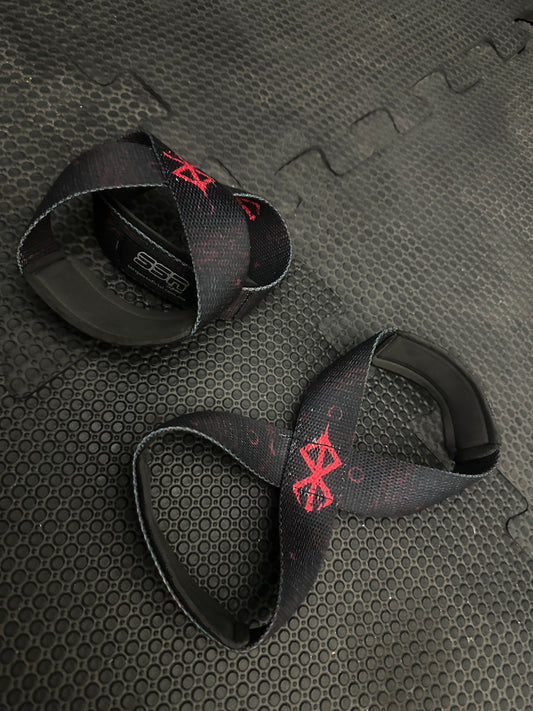 Straps Tipo 8 para Gym Agarre Reforzado Levantamiento berserk