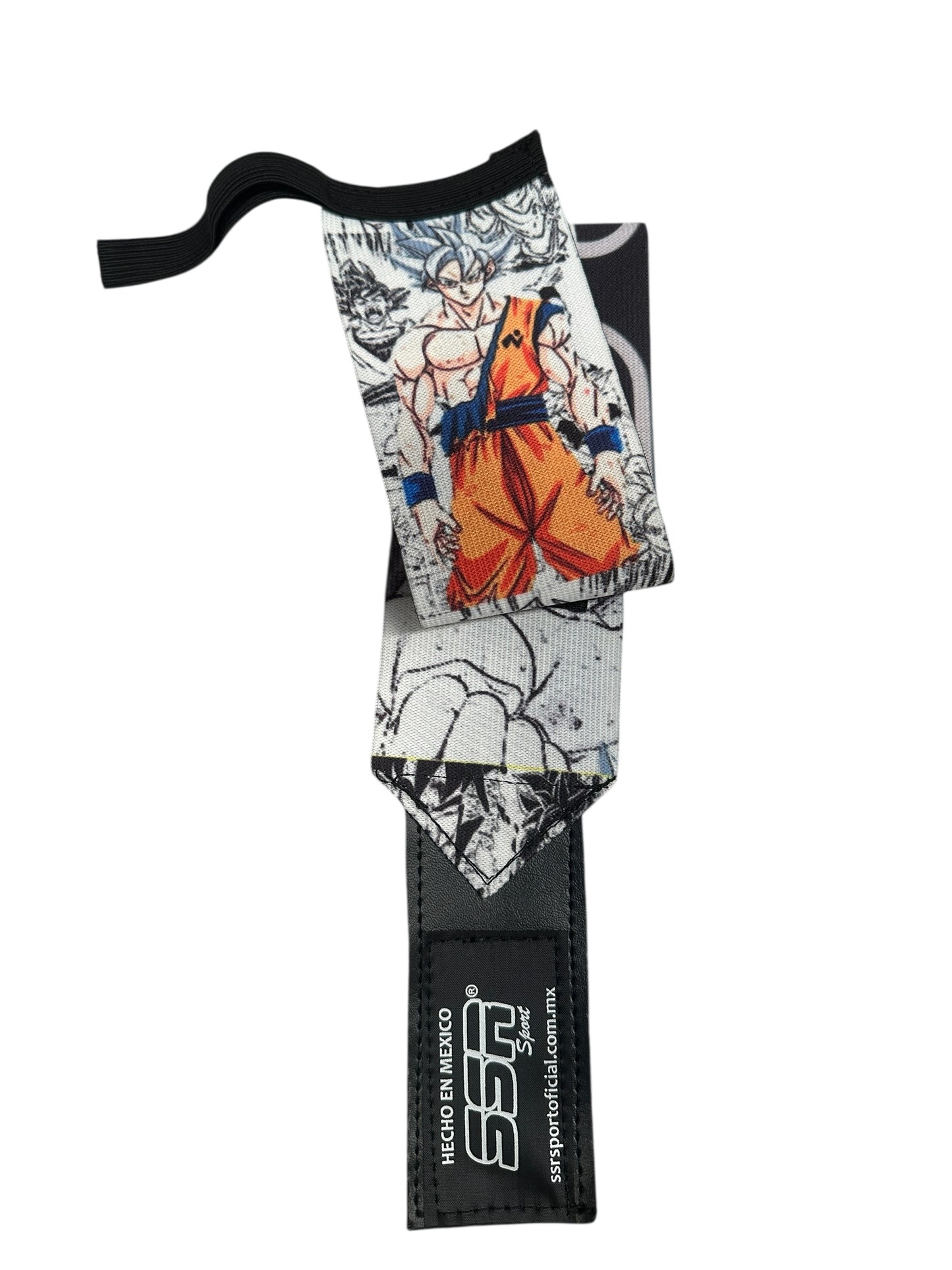 Muñequeras premium reforzadas con diseño Dragon Ball Ultra Instinto.
