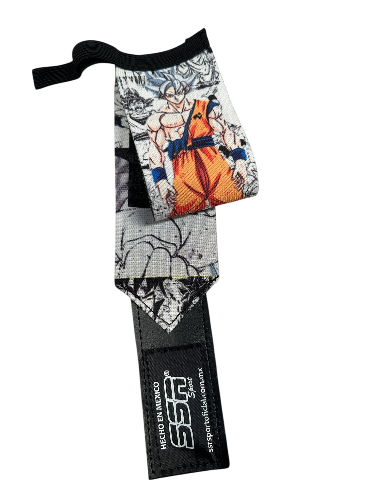 Muñequeras premium reforzadas con diseño Dragon Ball Ultra Instinto.