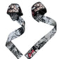 Straps premium con diseño Baki, perfectos para entrenamiento de fuerza y alto rendimiento.