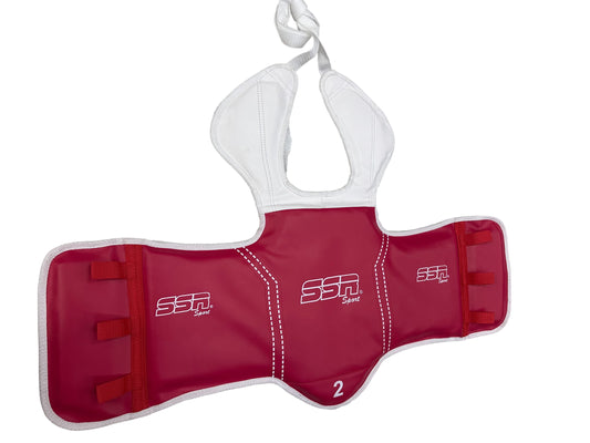 Peto de karate  taekwondo bicolor azul y rojo resistente tallas #1 a #5