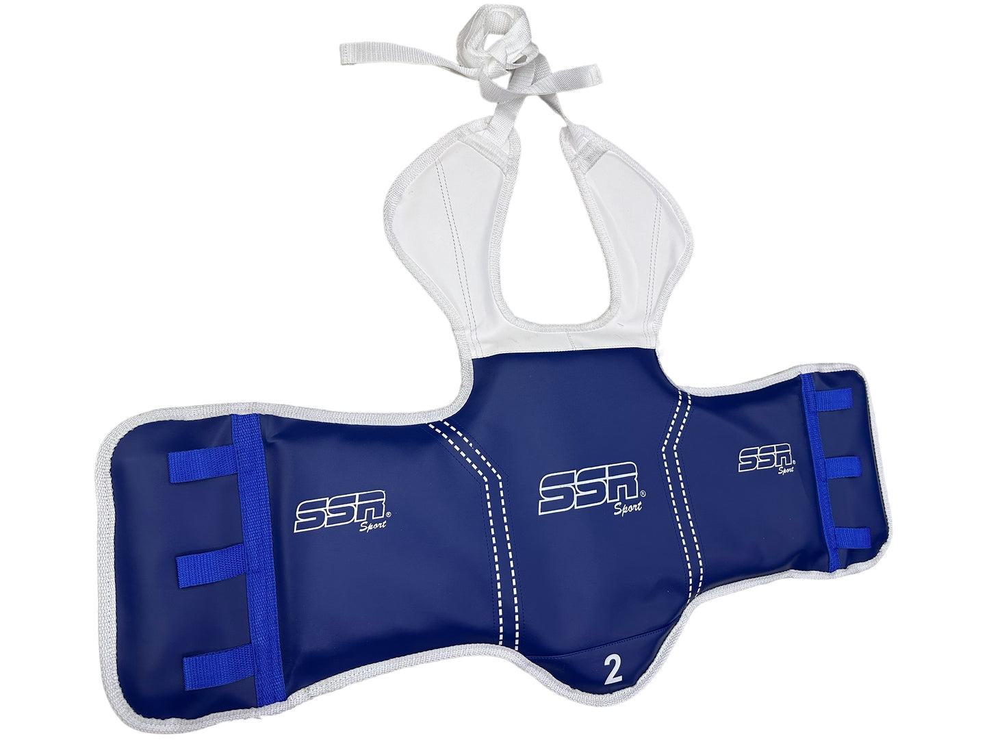 Peto de karate  taekwondo bicolor azul y rojo resistente tallas #1 a #5