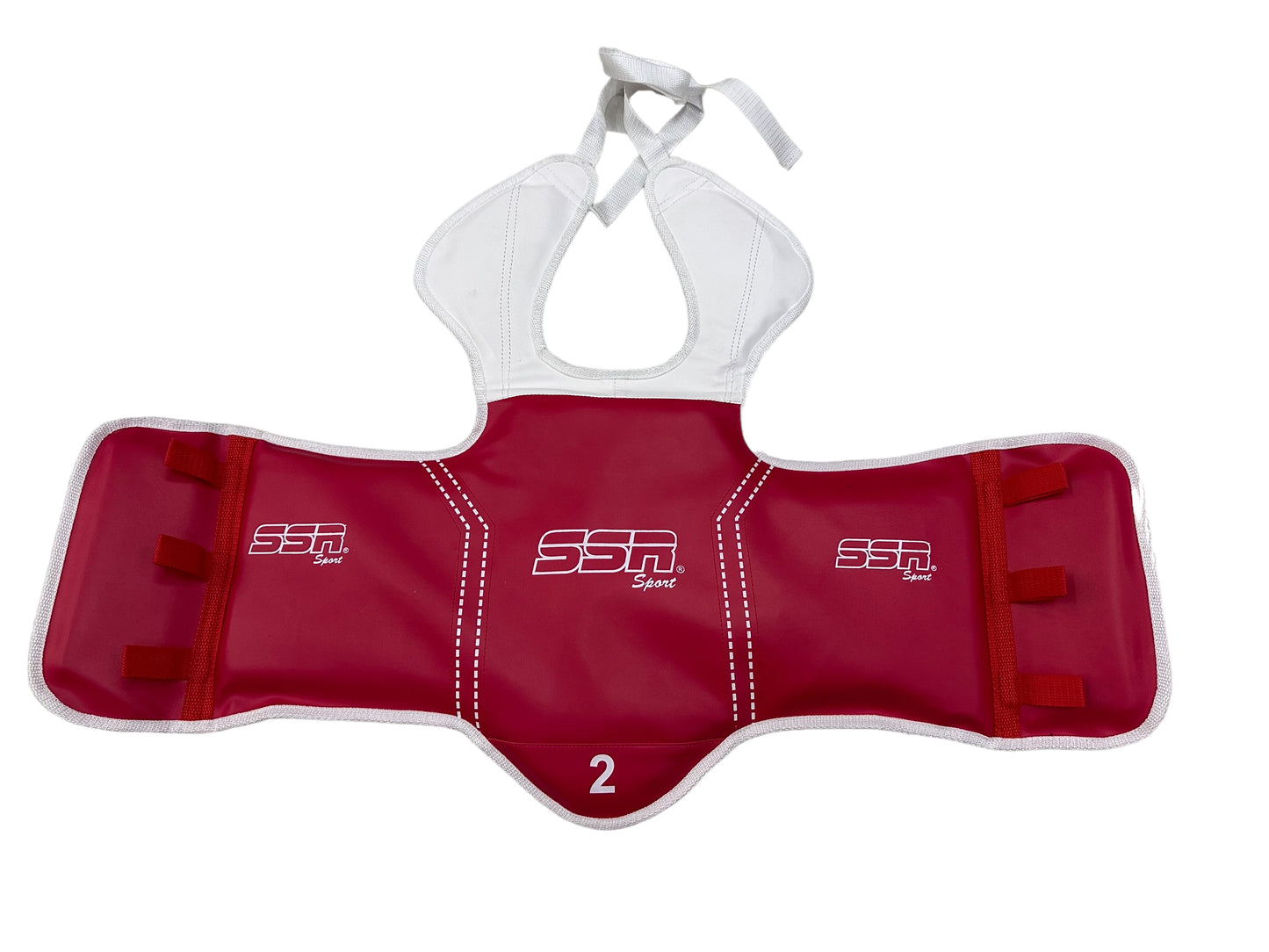 Peto de karate  taekwondo bicolor azul y rojo resistente tallas #1 a #5