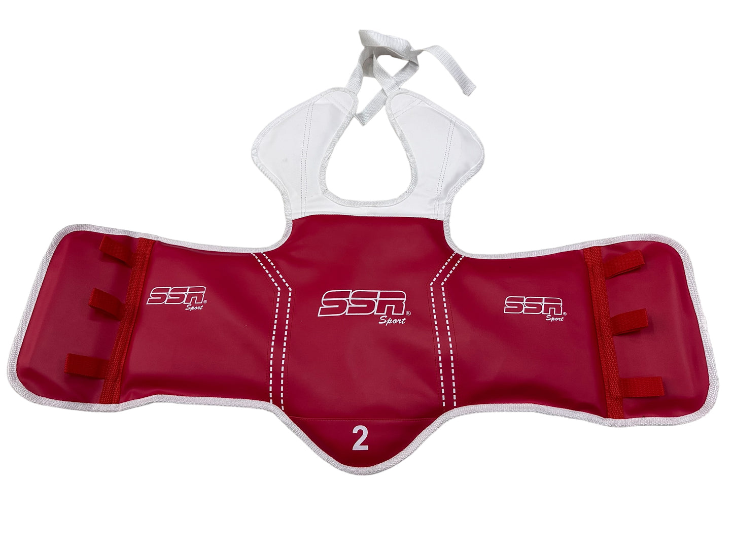 Peto de karate  taekwondo bicolor azul y rojo resistente tallas #1 a #5