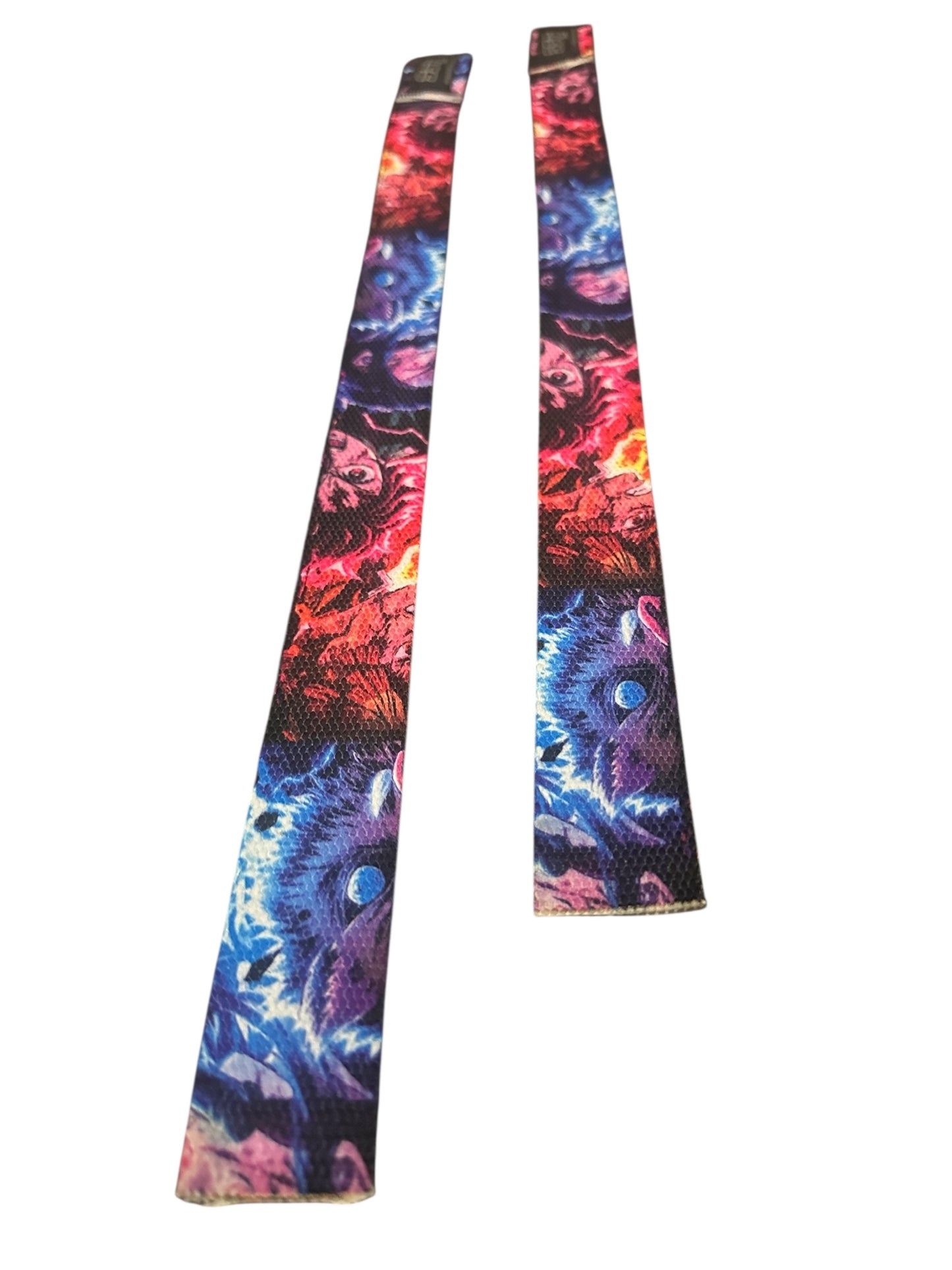 Straps Deportivos Acolchonados – Diseño Demon Slayer – Ideal para Peso Muerto y Jalones