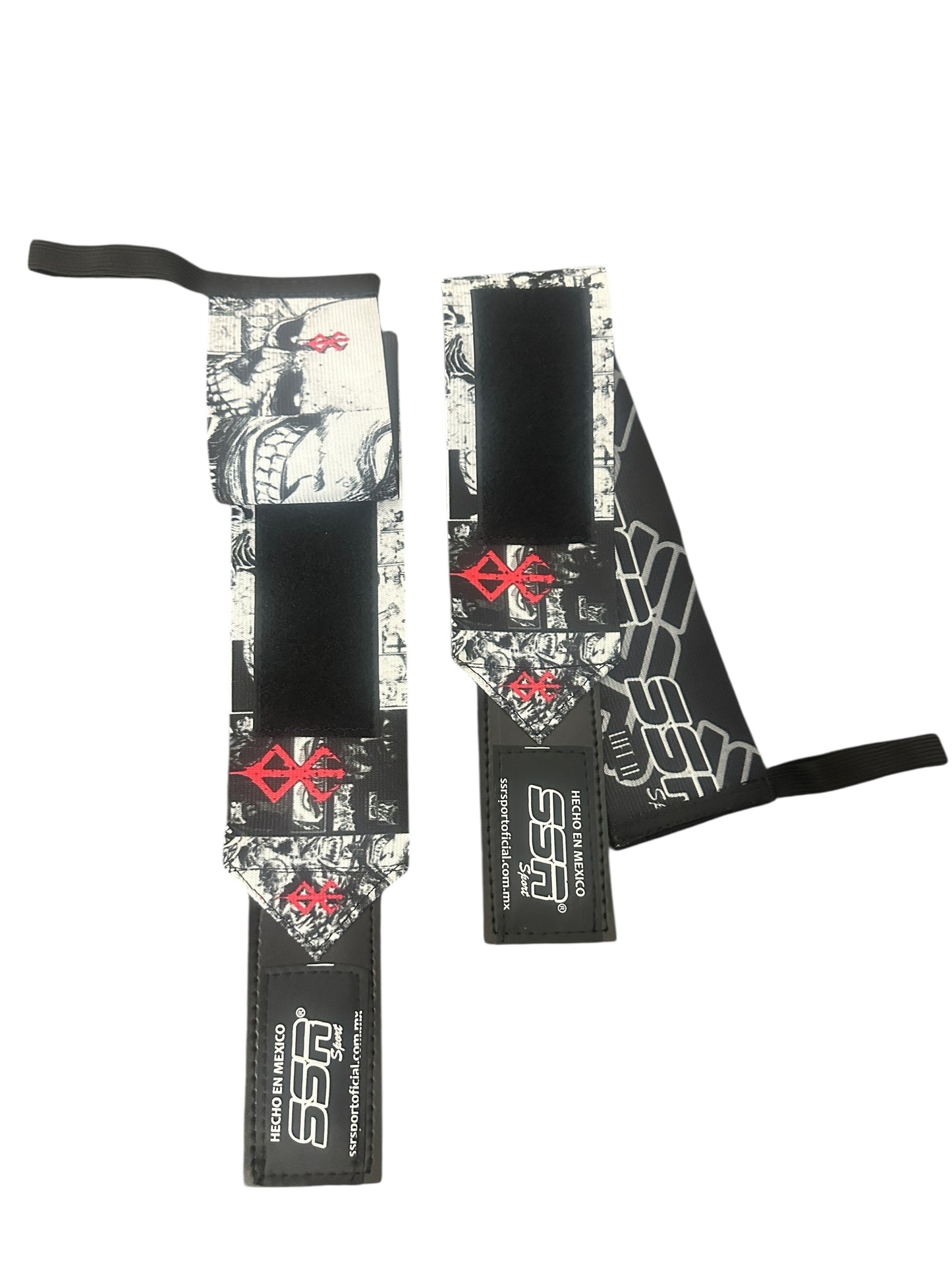 Muñequeras premium reforzadas con diseño Berserk.