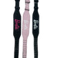 cinturon de piel premium barbie con glitter
