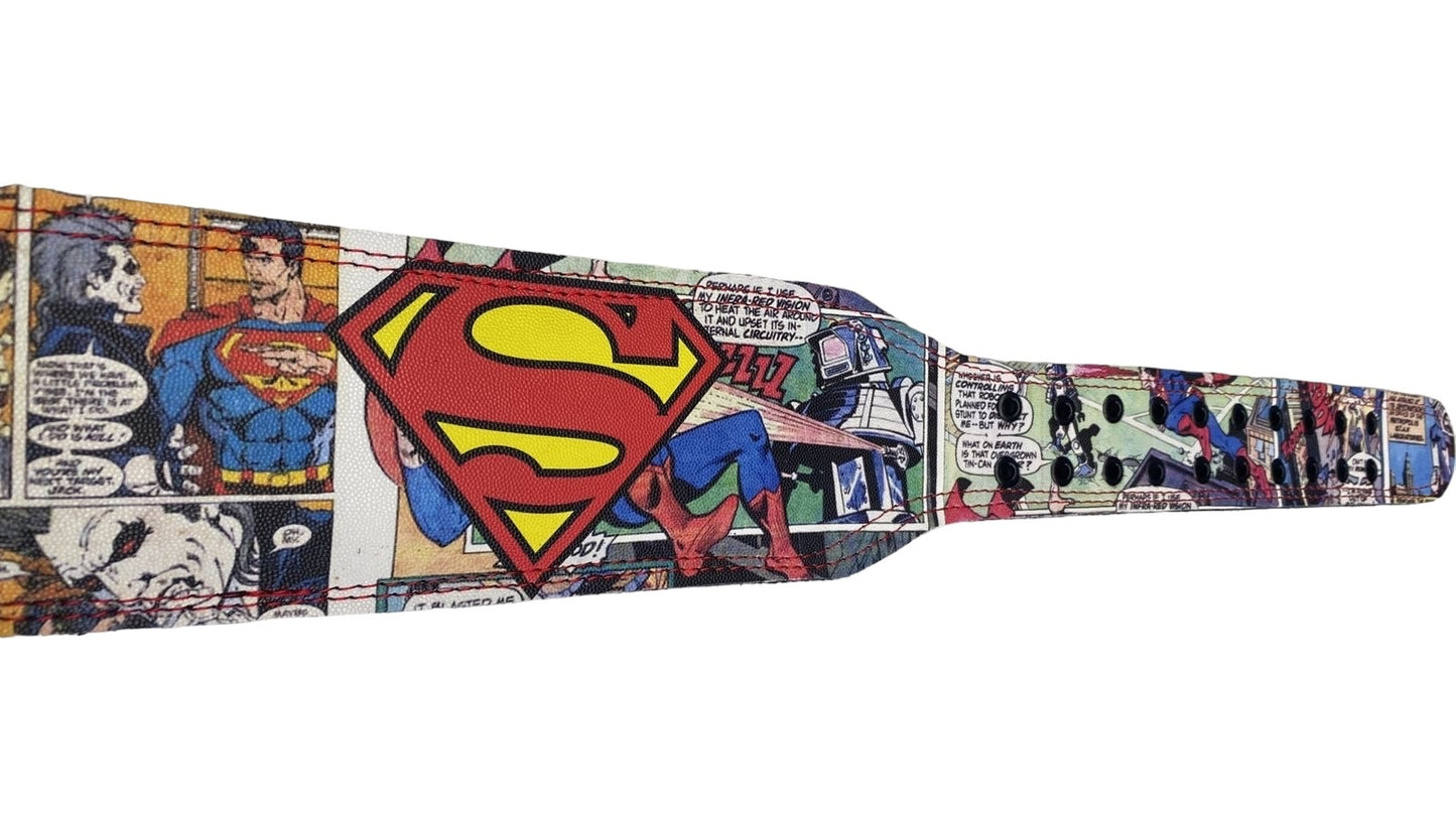 Cinturón De Piel Premium Superman Para Gym