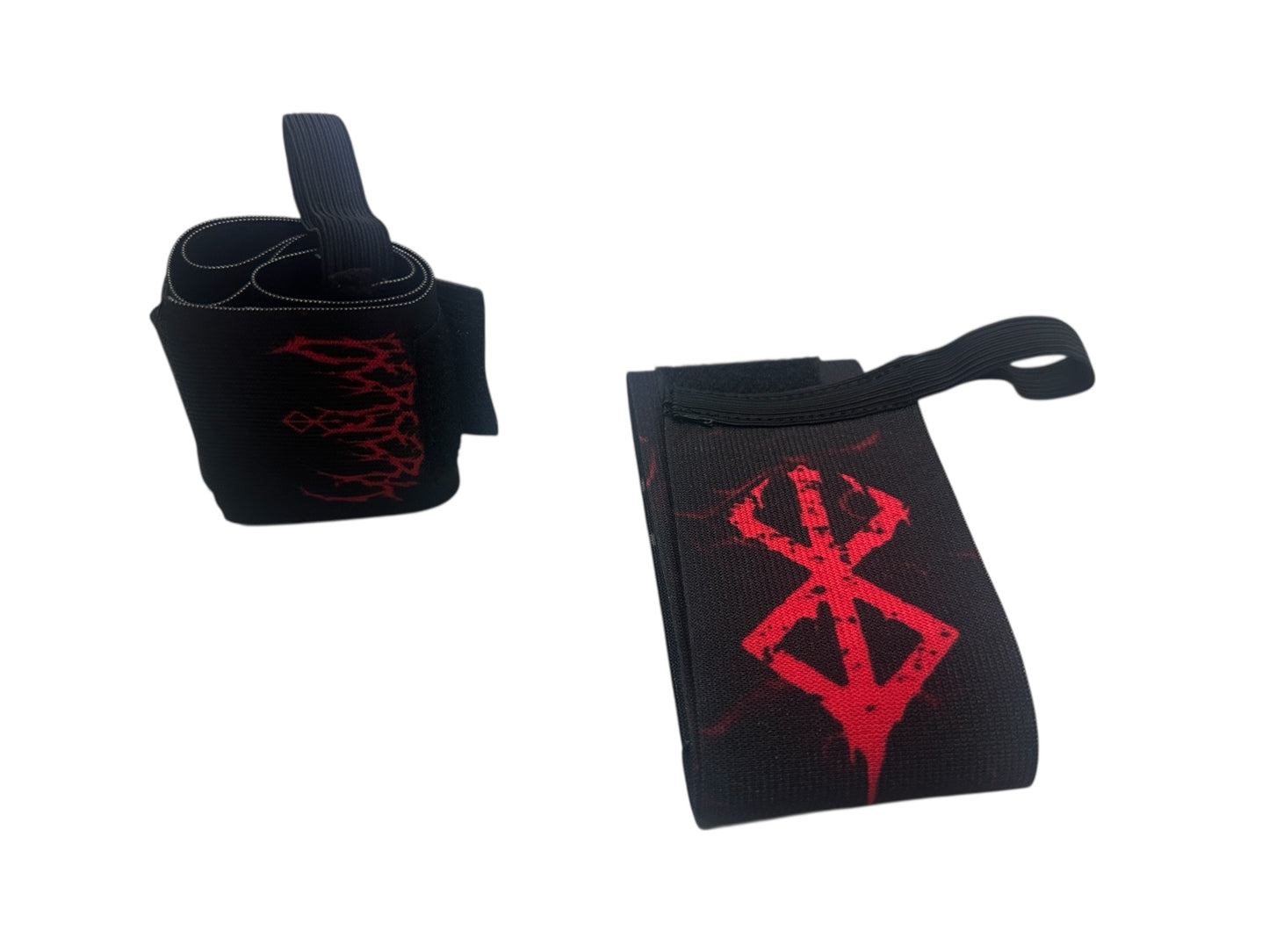 Muñequeras premium reforzadas con diseño Berserk.