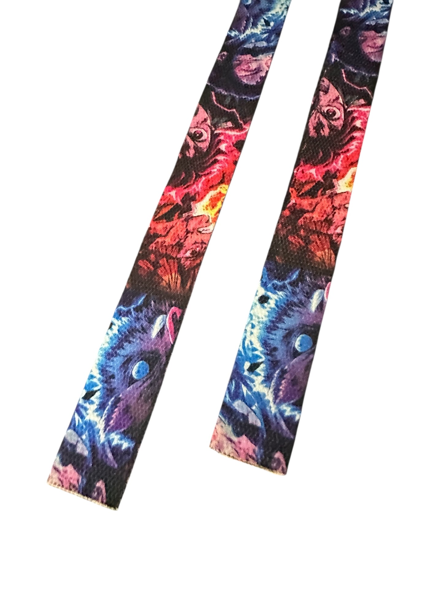 Straps Deportivos Acolchonados – Diseño Demon Slayer – Ideal para Peso Muerto y Jalones