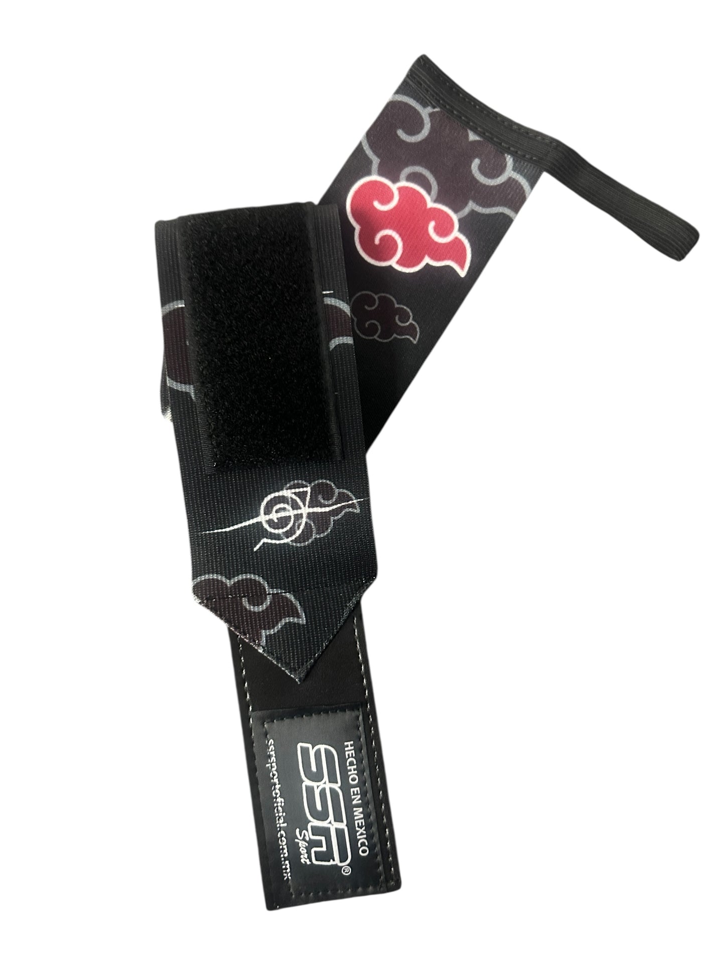 Muñequeras premium reforzadas con diseño Akatsuki.