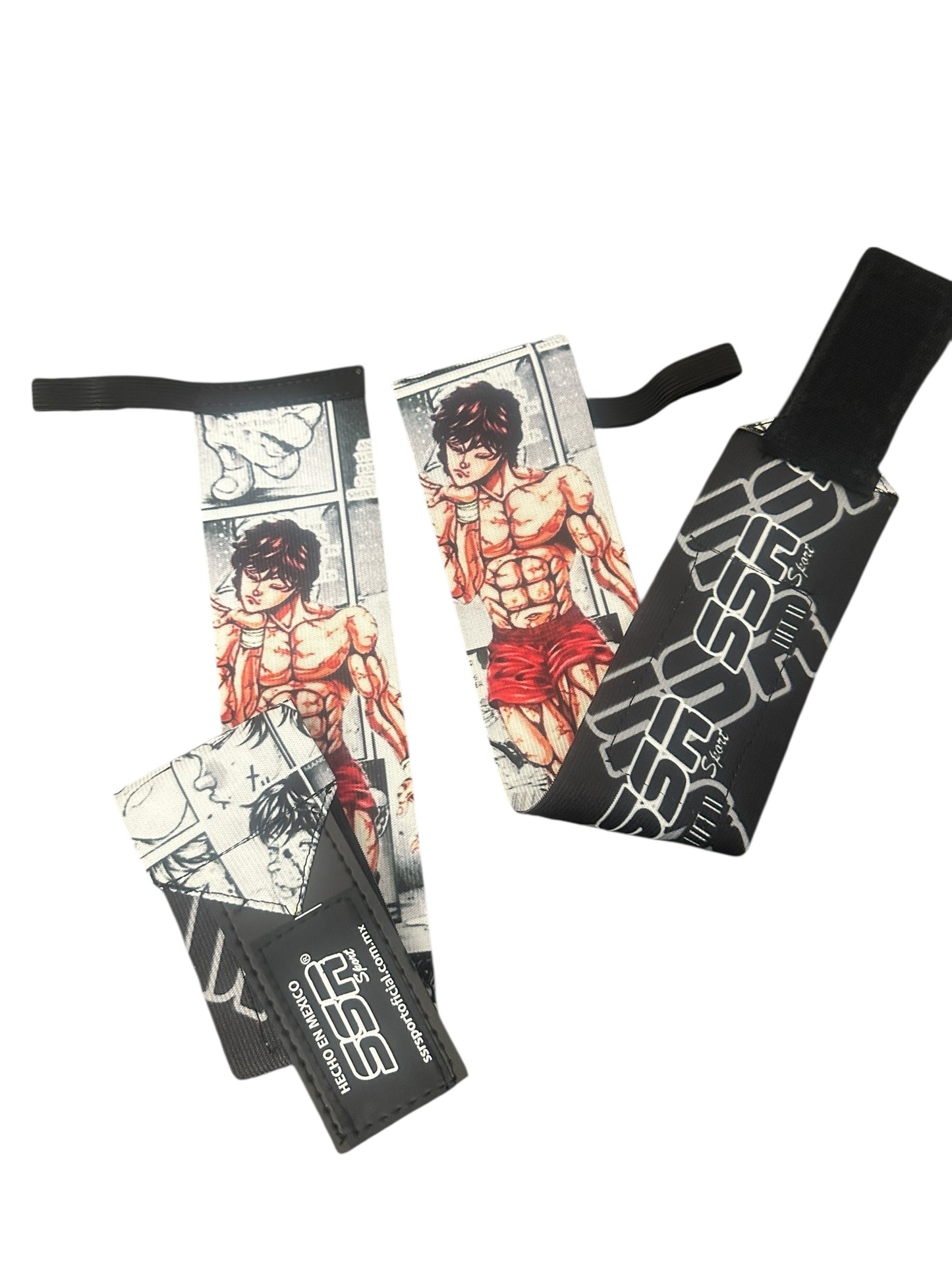 Muñequeras premium reforzadas con diseño Baki.