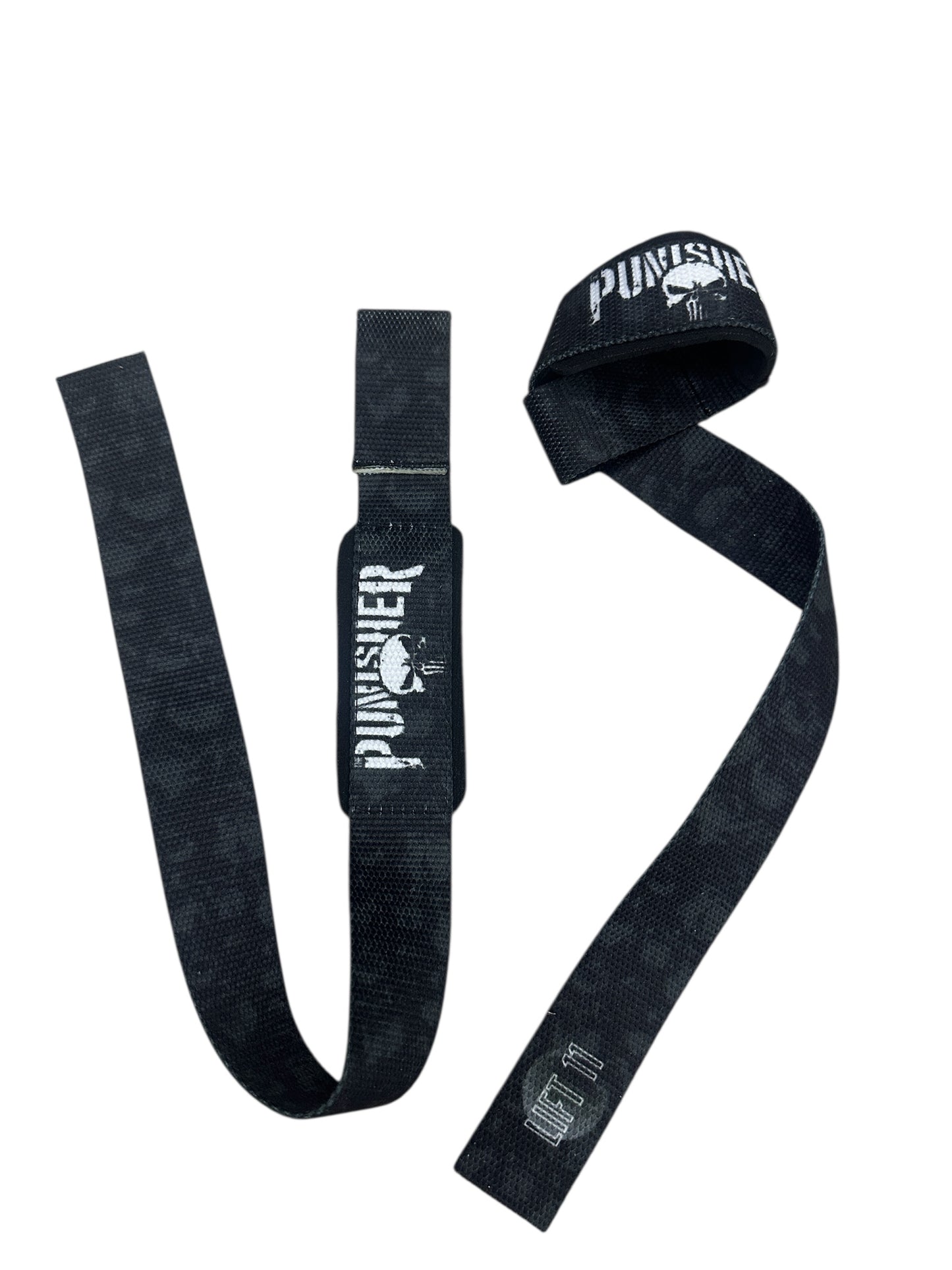 Straps Premium de Levantamiento de Pesas Diseño Punisher – Agarre Profesional