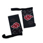 Muñequeras premium reforzadas con diseño Akatsuki.