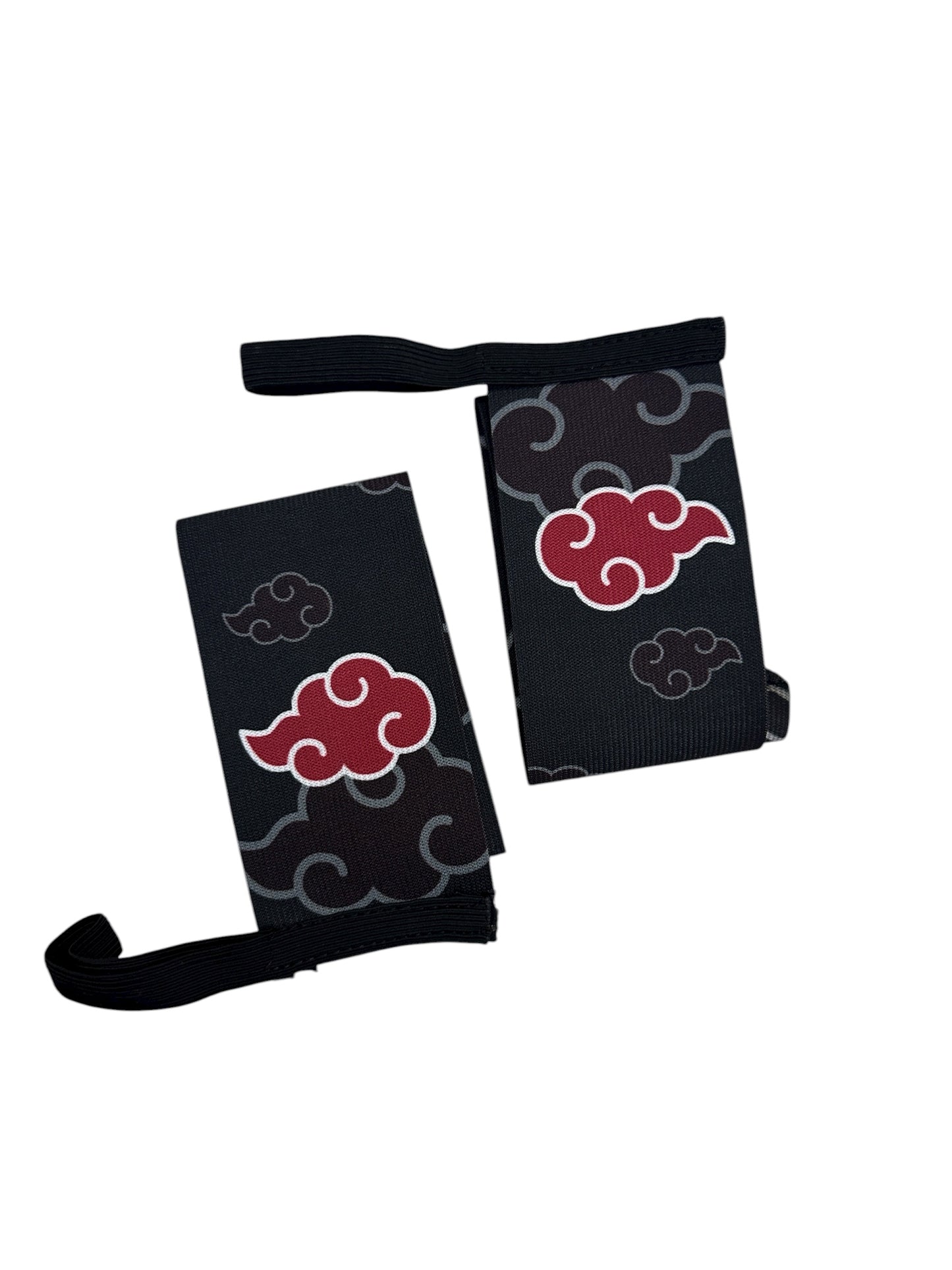 Muñequeras premium reforzadas con diseño Akatsuki.