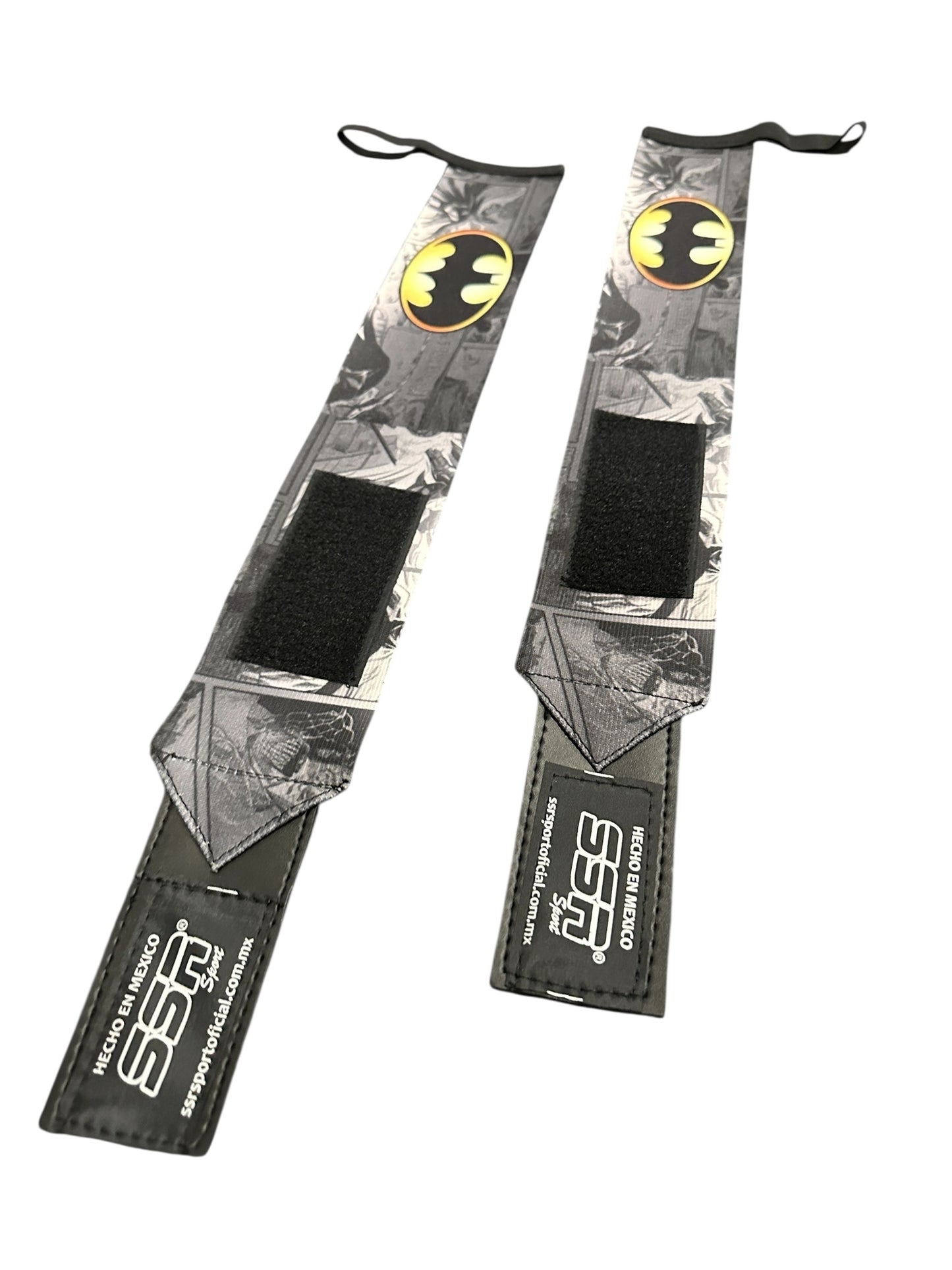 Muñequeras premium reforzadas con diseño Batman.