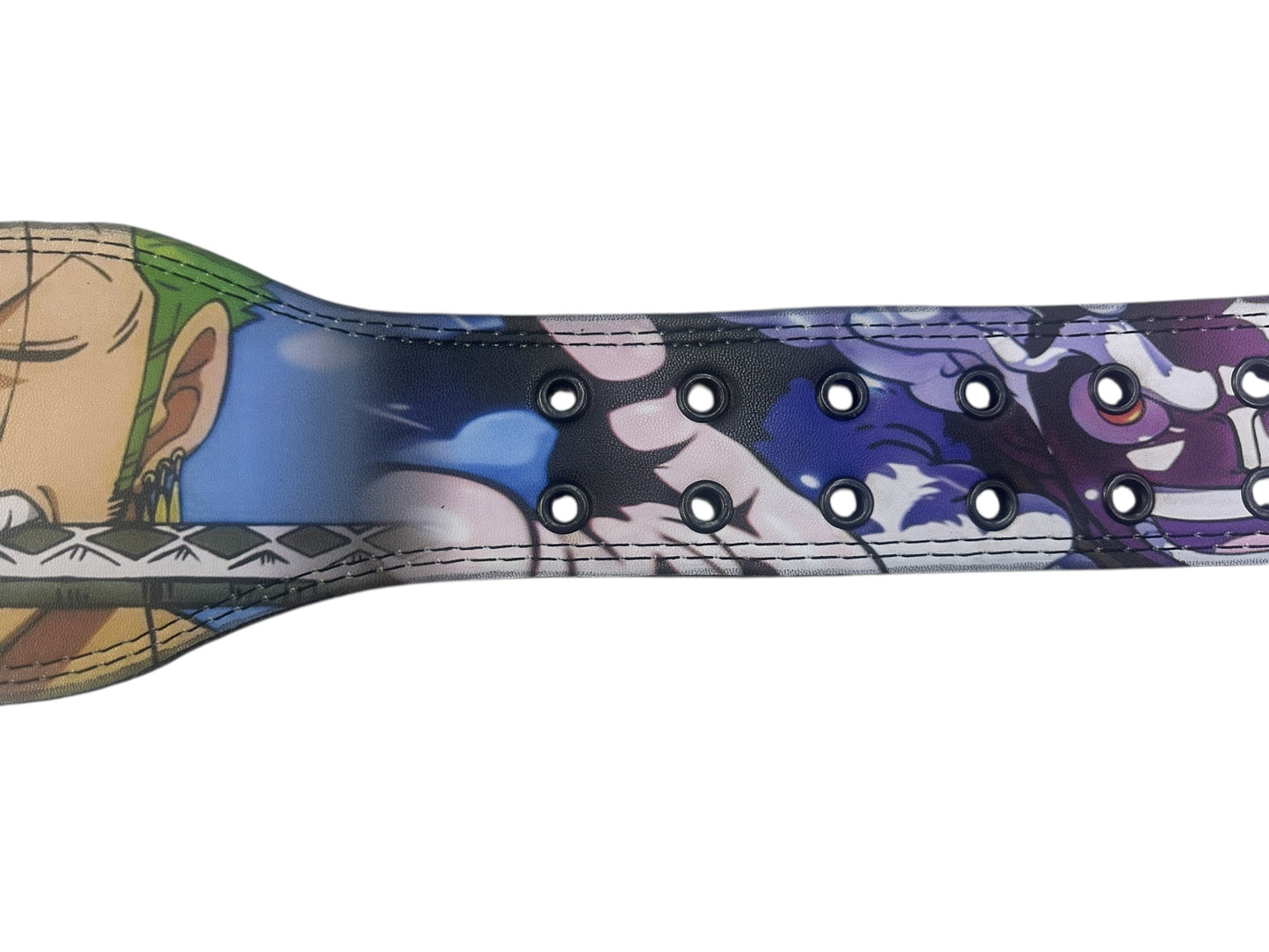 Cinturón De Piel Premium Zoro Estilo Comic Para Gym