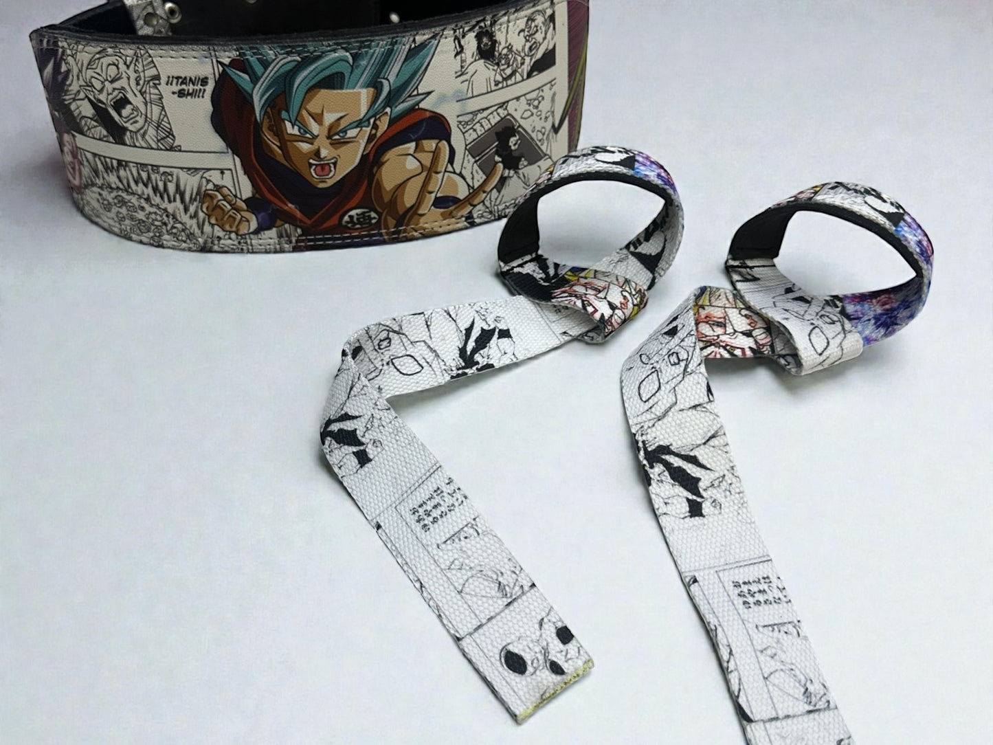 Conjunto Premium Dragon Ball Cómic – Cinturón, Straps y Muñequeras