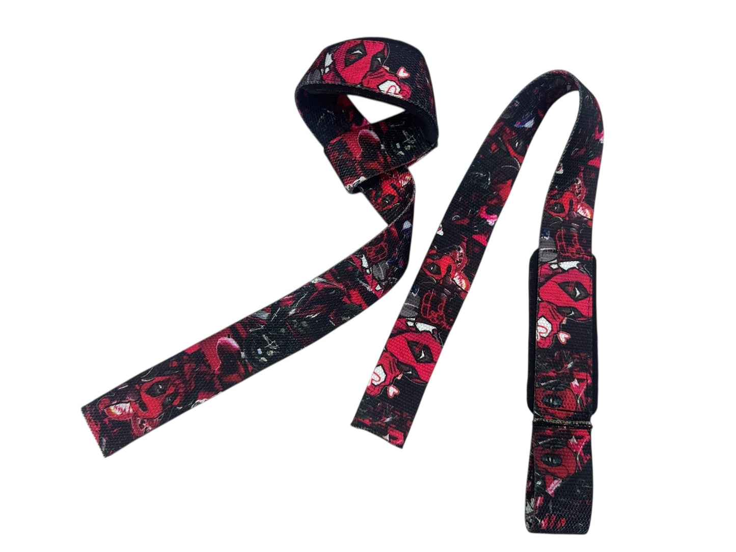 Straps para Levantamiento – Diseño Deadpool – Resistentes y Cómodos