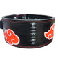 CINTURON POWERLIFTING AKATSUKI CINTO PIEL GENUINA