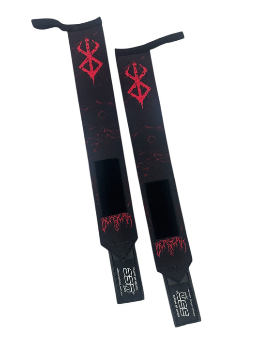 Muñequeras premium reforzadas con diseño Berserk.